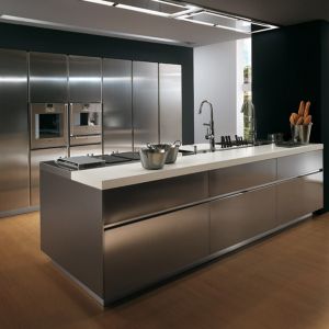 Tủ bếp bằng inox là phong cách?